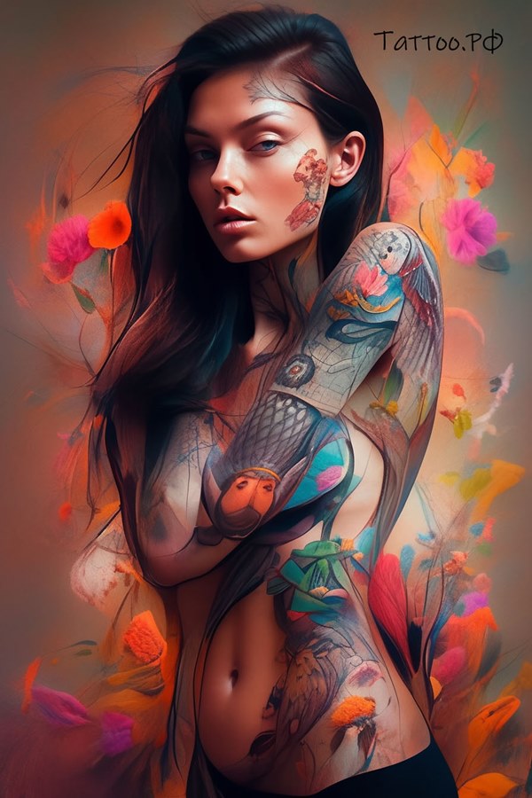 Фото тату Татуировки в готическом стиле с темными и элегантными темами.